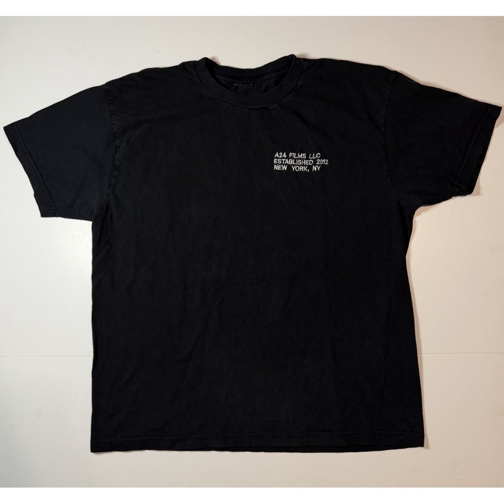 A24 Films T Shirt Mens Large Black City Promo Logo NYC